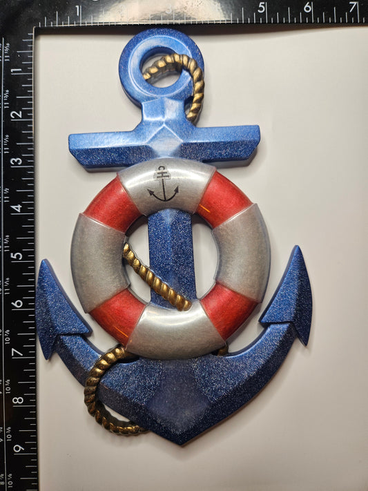 Anchor w/rope & lifesaver