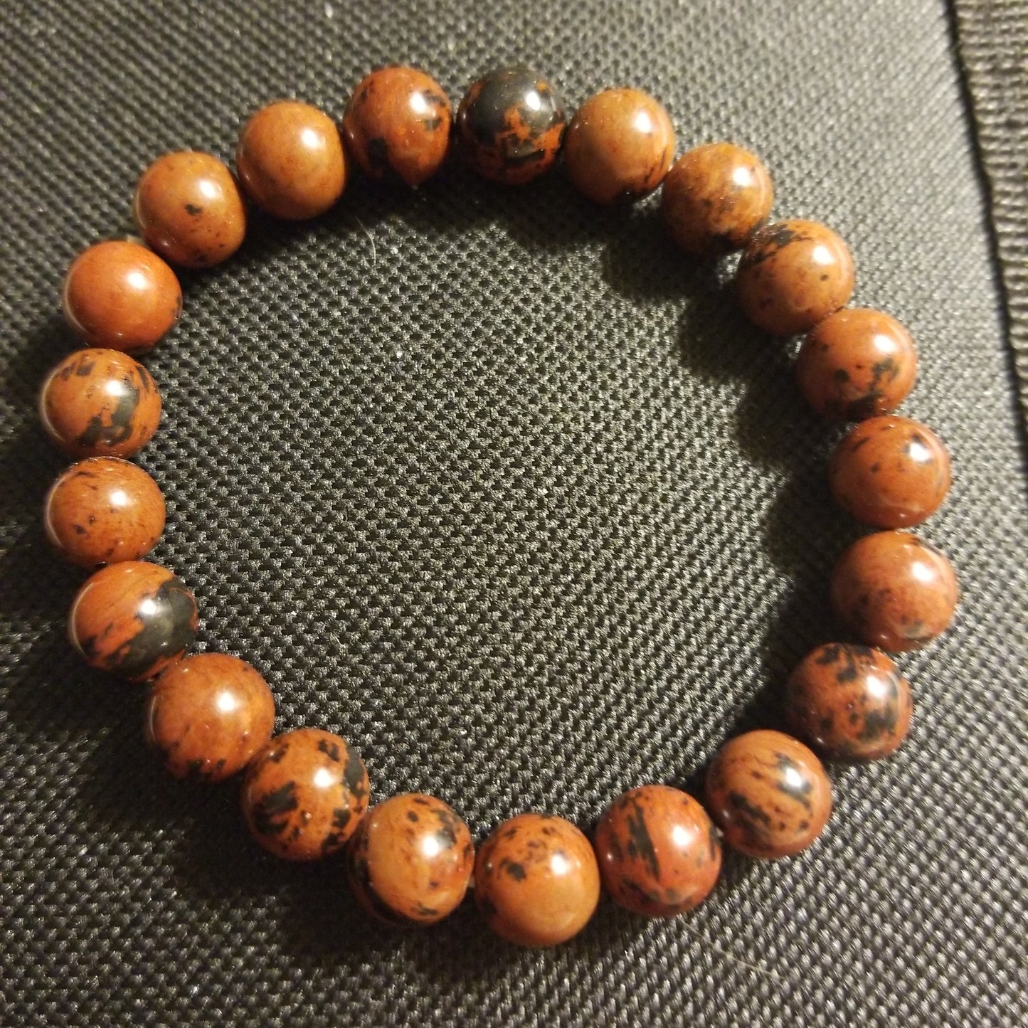 Mahogany obsidian bracelet