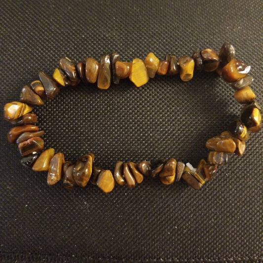 Tiger's eye chip bracelet