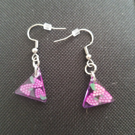 Grape earrings