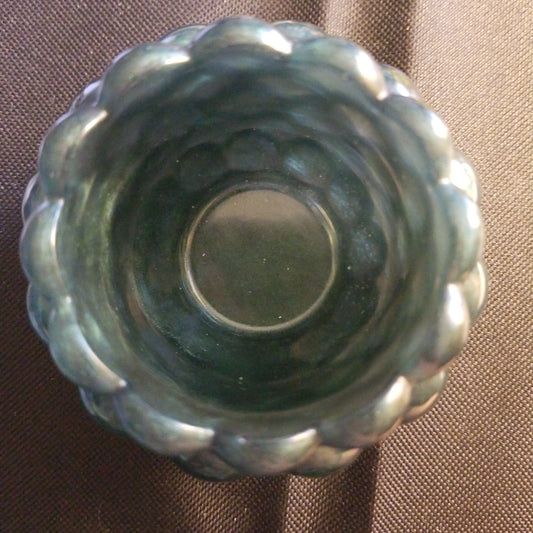 Dark green bubble bowl