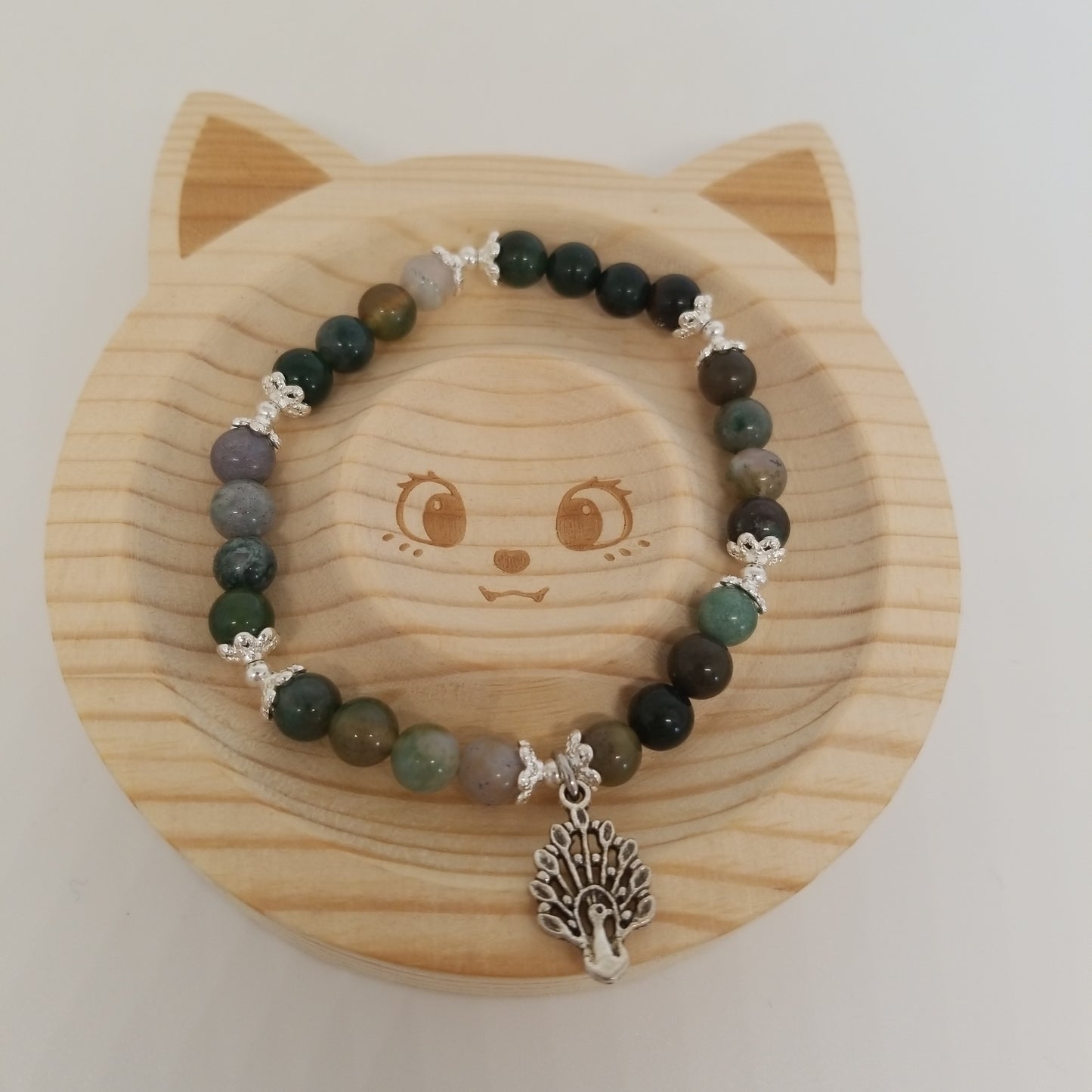 Moss agate bracelet