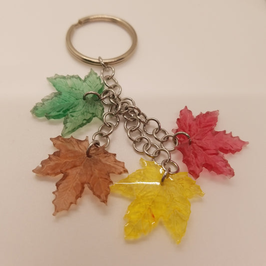Leaves keychain