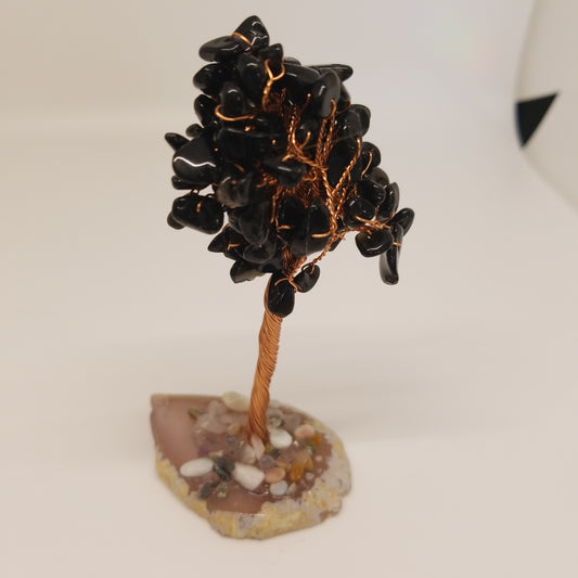 Black obsidian lucky tree #38