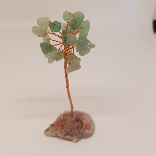 Green aventurine lucky tree #37