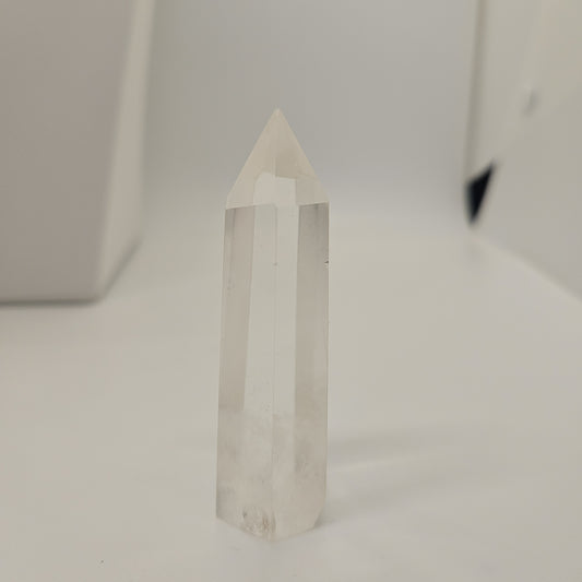 Clear quartz tower 1