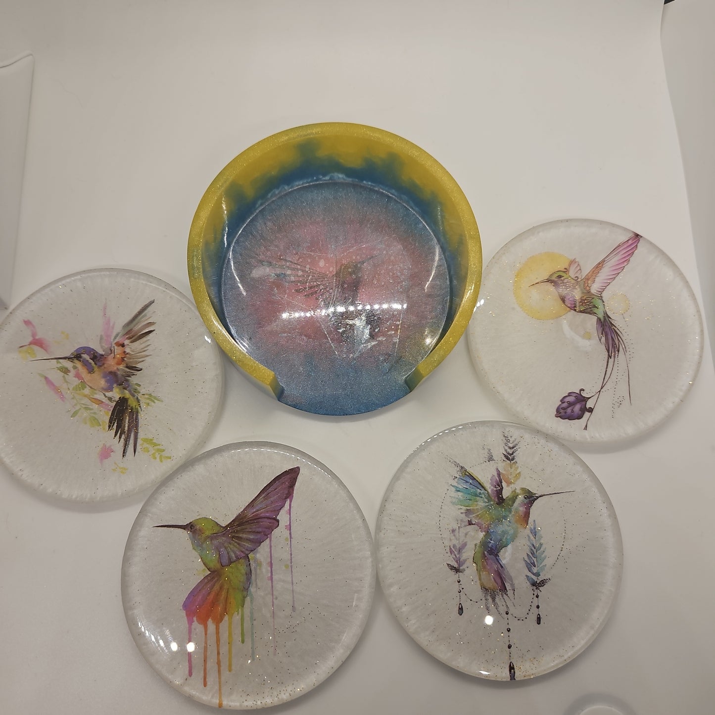 Hummingbird coasters