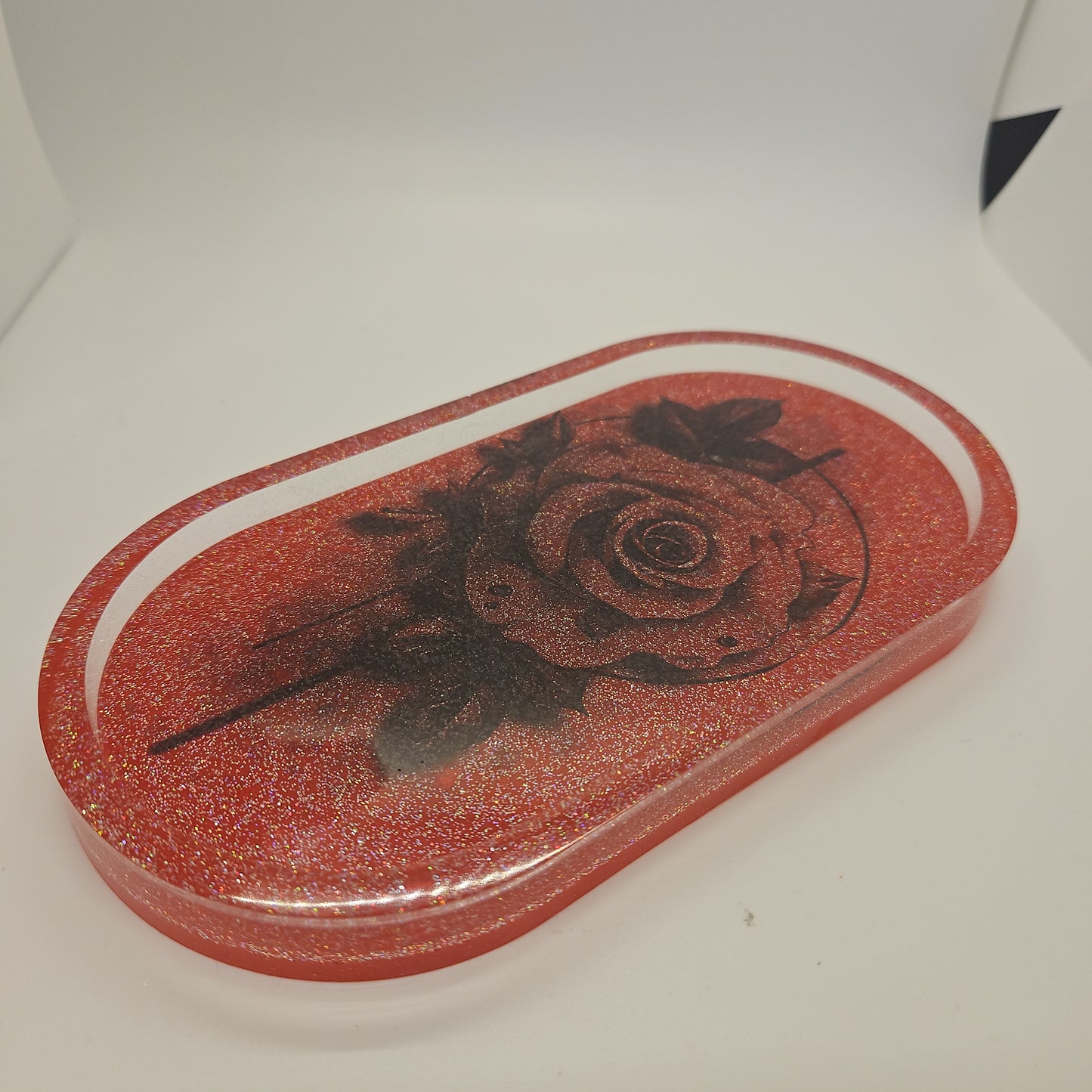 Rose trinket tray (small)