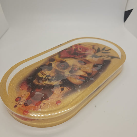 Skull/lady trinket tray (small)