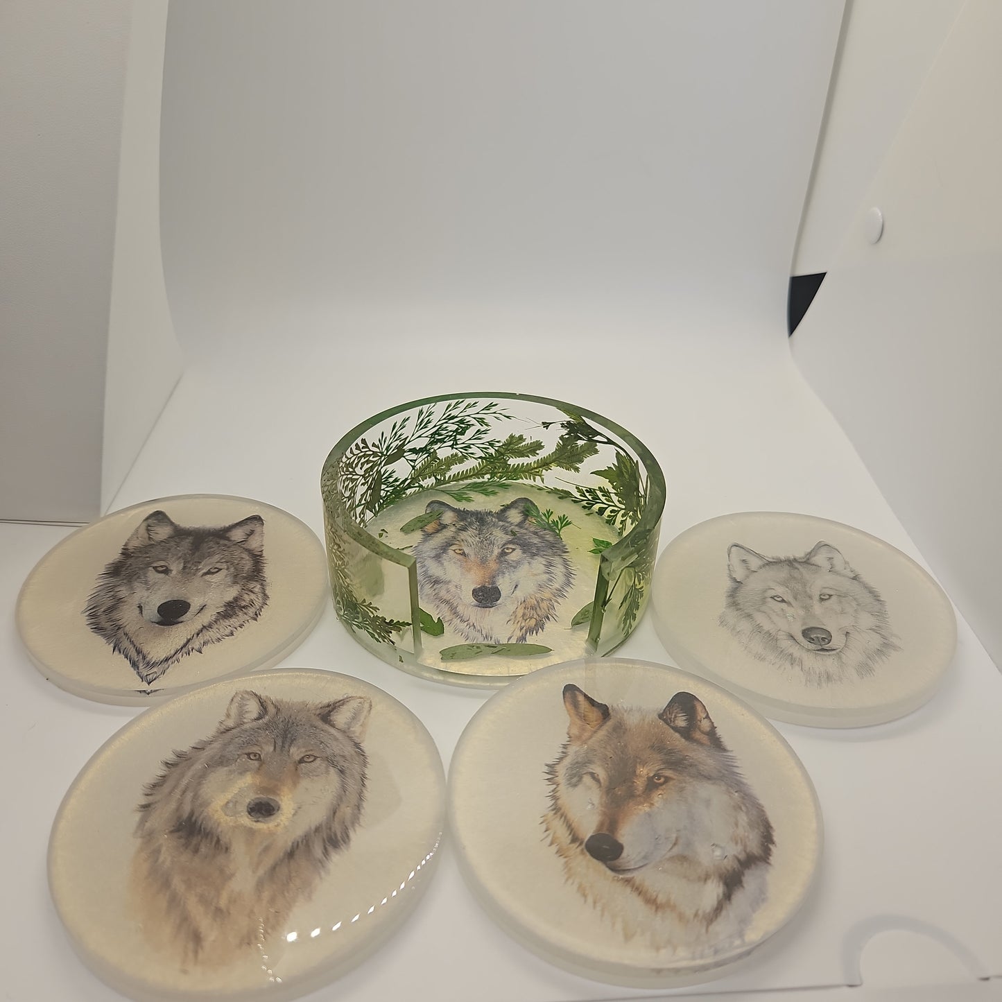 Wolf coasters