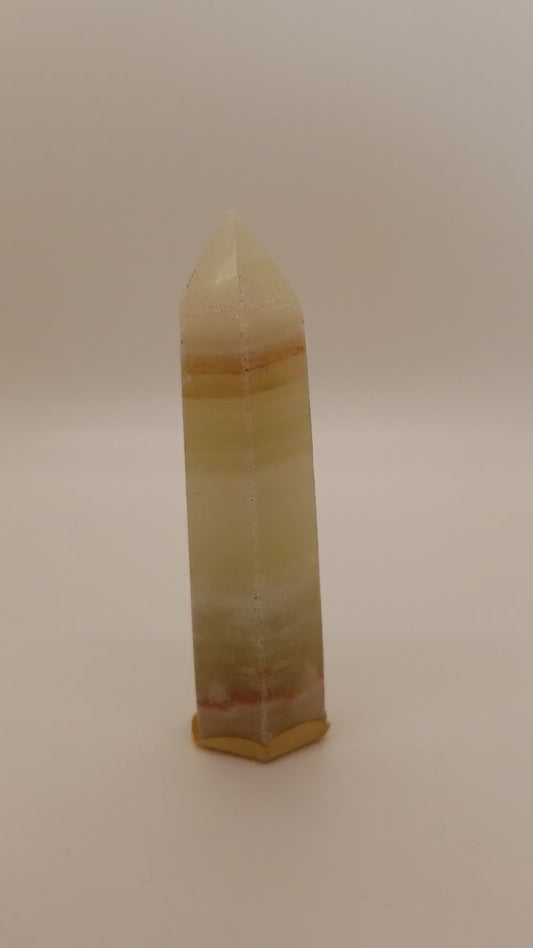 Green calcite tower #10